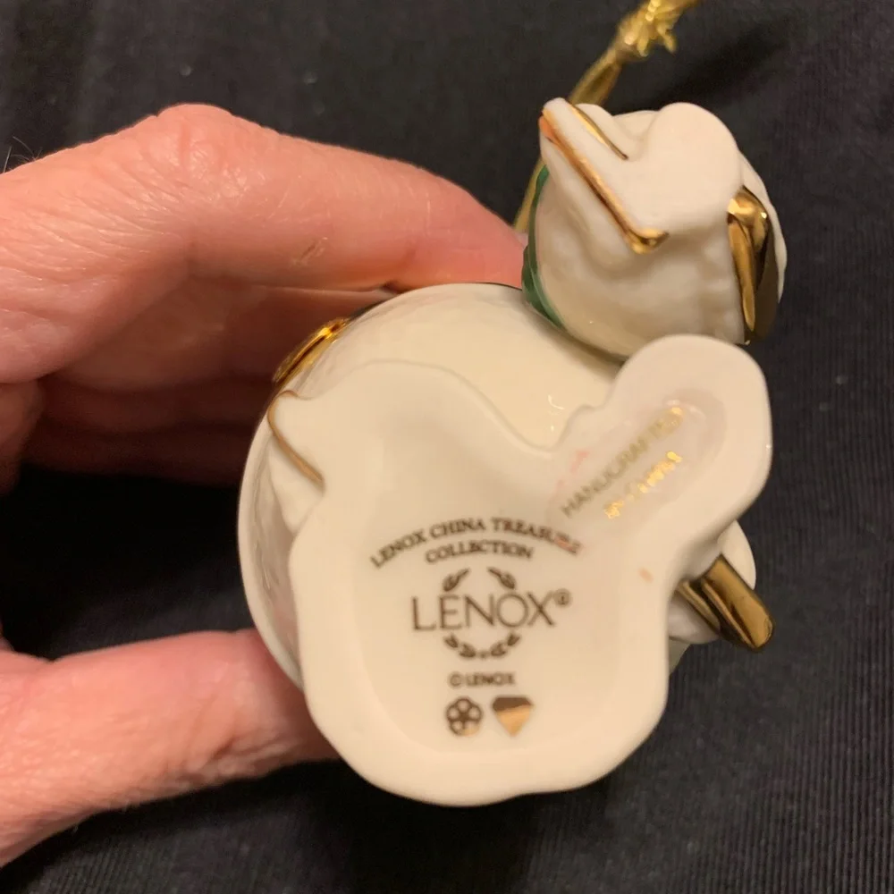 Lenox Snow Man trinket‎ Ornament Discontinued